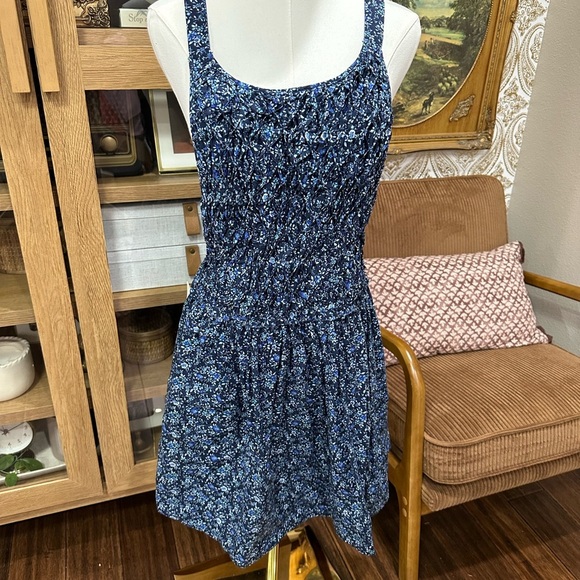 Free People Floral Blue Dress BNWT size XS - Picture 2 of 5